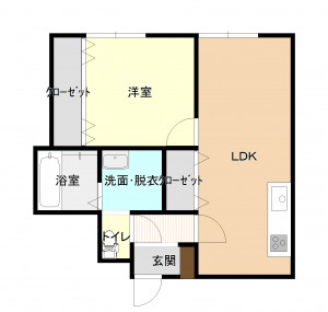 Ｃ砂町401リフォーム1階平面