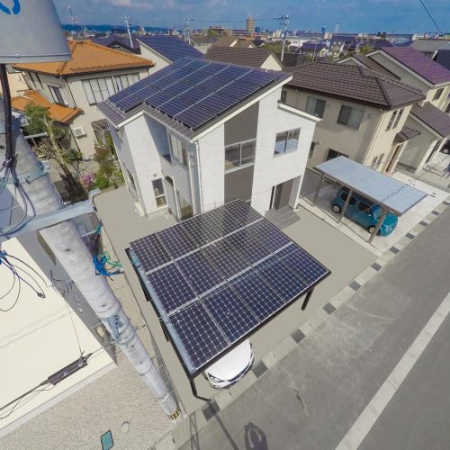 S様邸　9.99kw太陽光発電搭載のゼロ・エネルギー住宅