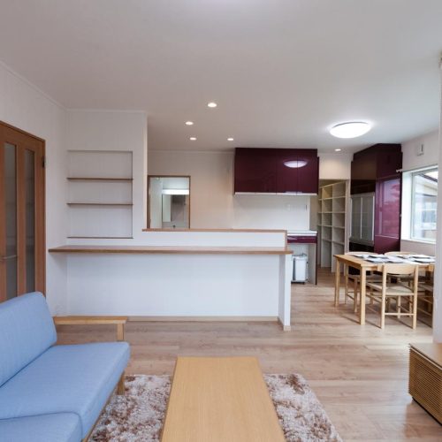 S様邸　八尾　太陽光パネルと回遊性のある廊下と家事ラク間取りの広々二世帯住宅