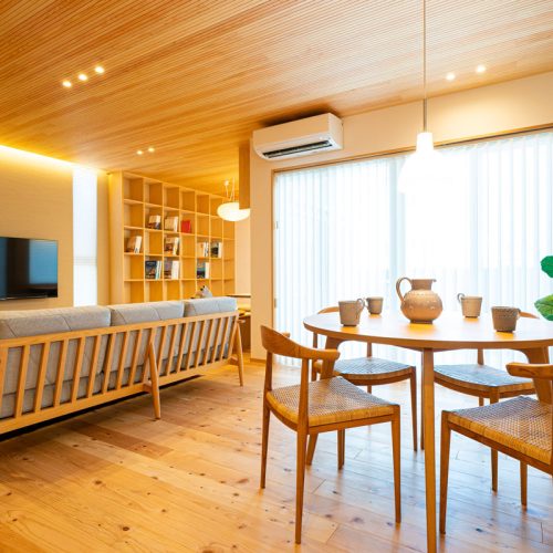 施工事例　Y様邸　本好き家族の日常を愉しむHyggeな家